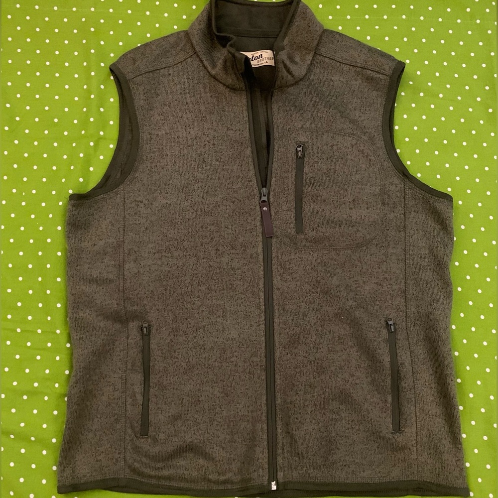 ORTON BROTHERS Olive Green Fall/Winter Vest